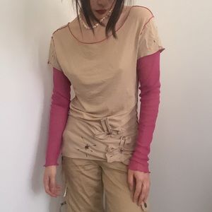 Vintage cop copine top